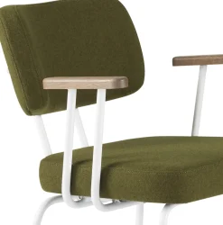 Sale Eijerkamp Collectie Tom Onderstel Wit Armstoel Green, Tabacco