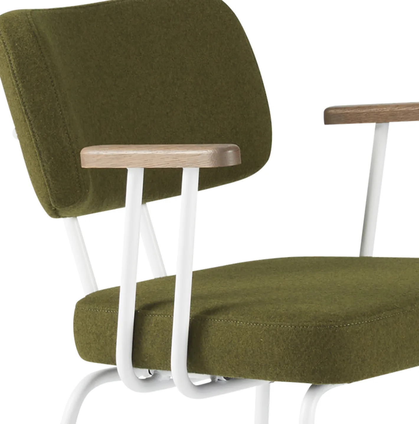 Sale Eijerkamp Collectie Tom Onderstel Wit Armstoel Green, Tabacco