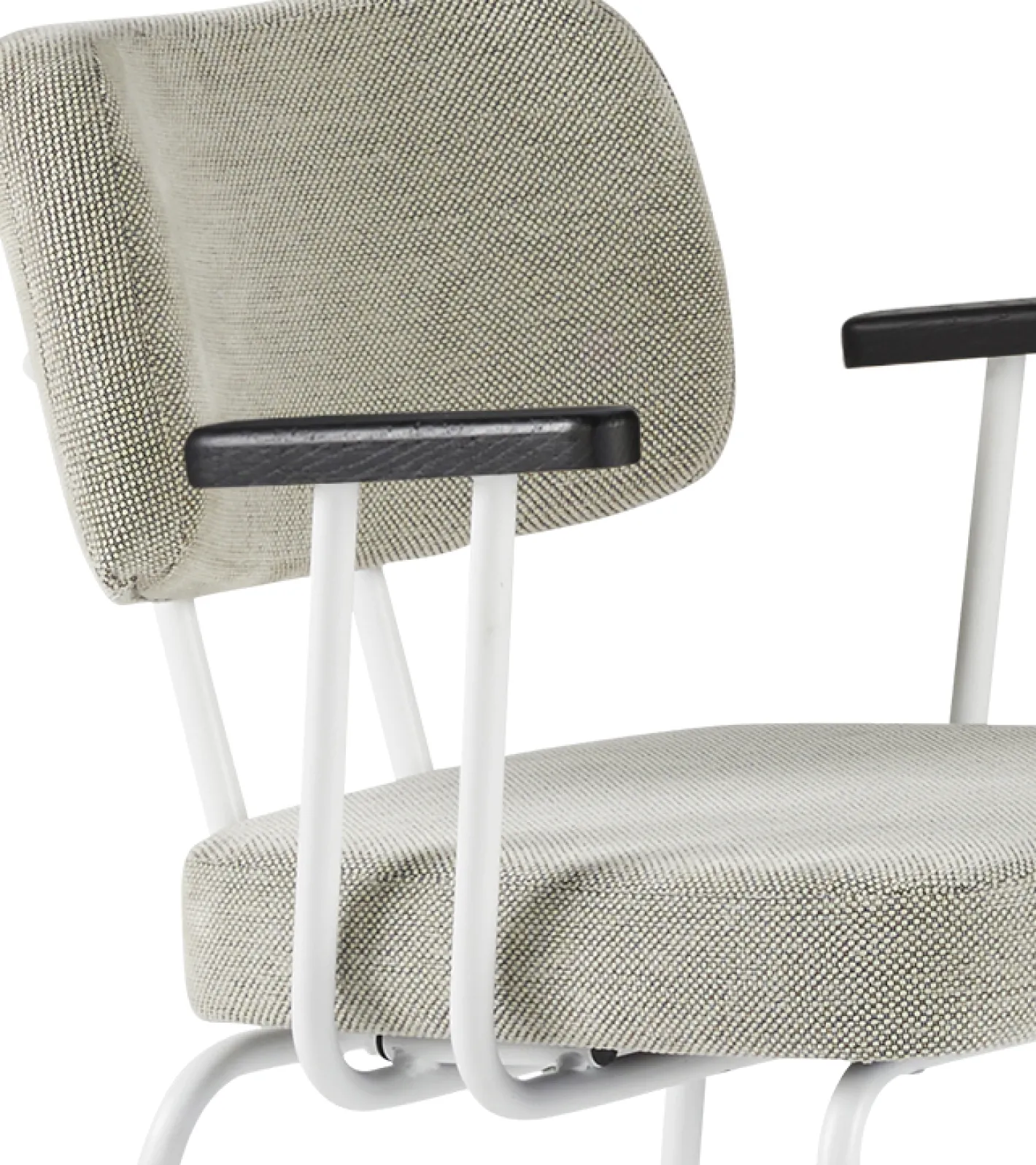 Eijerkamp Collectie Tom Onderstel Wit Armstoel Multigrey, Antracite
