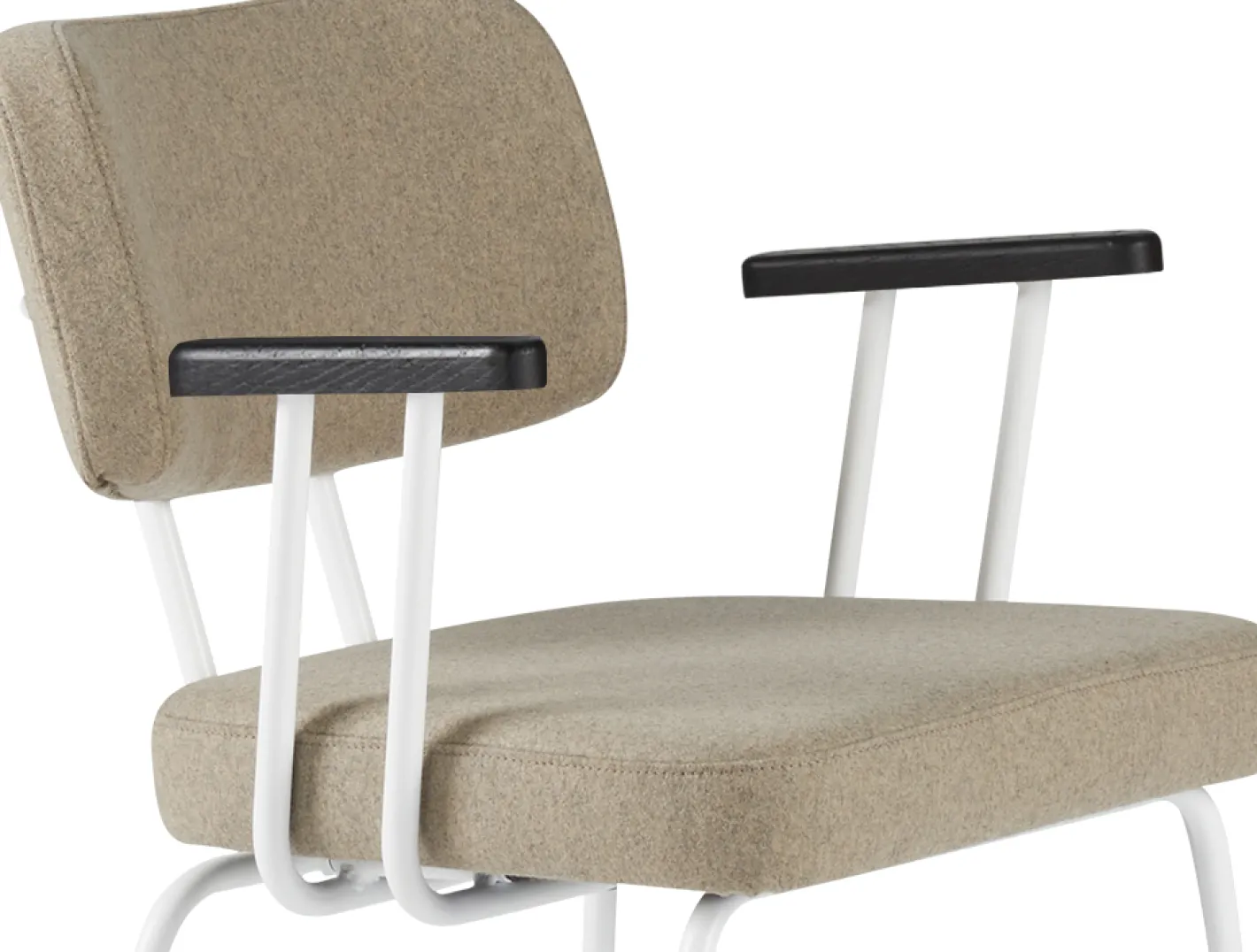 Discount Eijerkamp Collectie Tom Onderstel Wit Armstoel Stone, Antracite