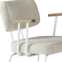 Hot Eijerkamp Collectie Tom Onderstel Wit Armstoel Natural, Tabacco