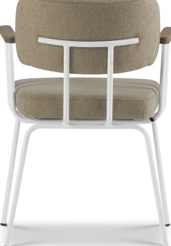 Outlet Eijerkamp Collectie Tom Onderstel Wit Armstoel Stone, Tabacco