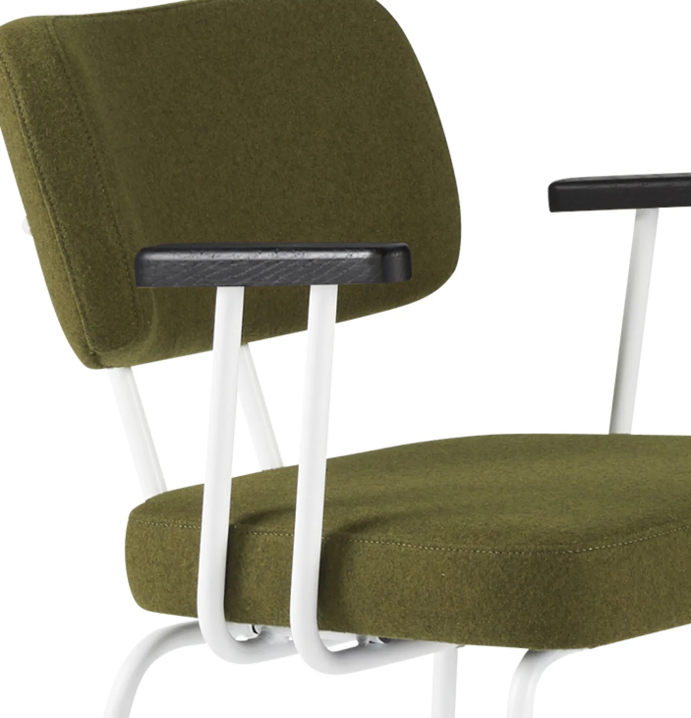 Eijerkamp Collectie Tom Onderstel Wit Armstoel Green, Antracite