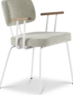 Hot Eijerkamp Collectie Tom Onderstel Wit Armstoel Multigrey, Tabacco