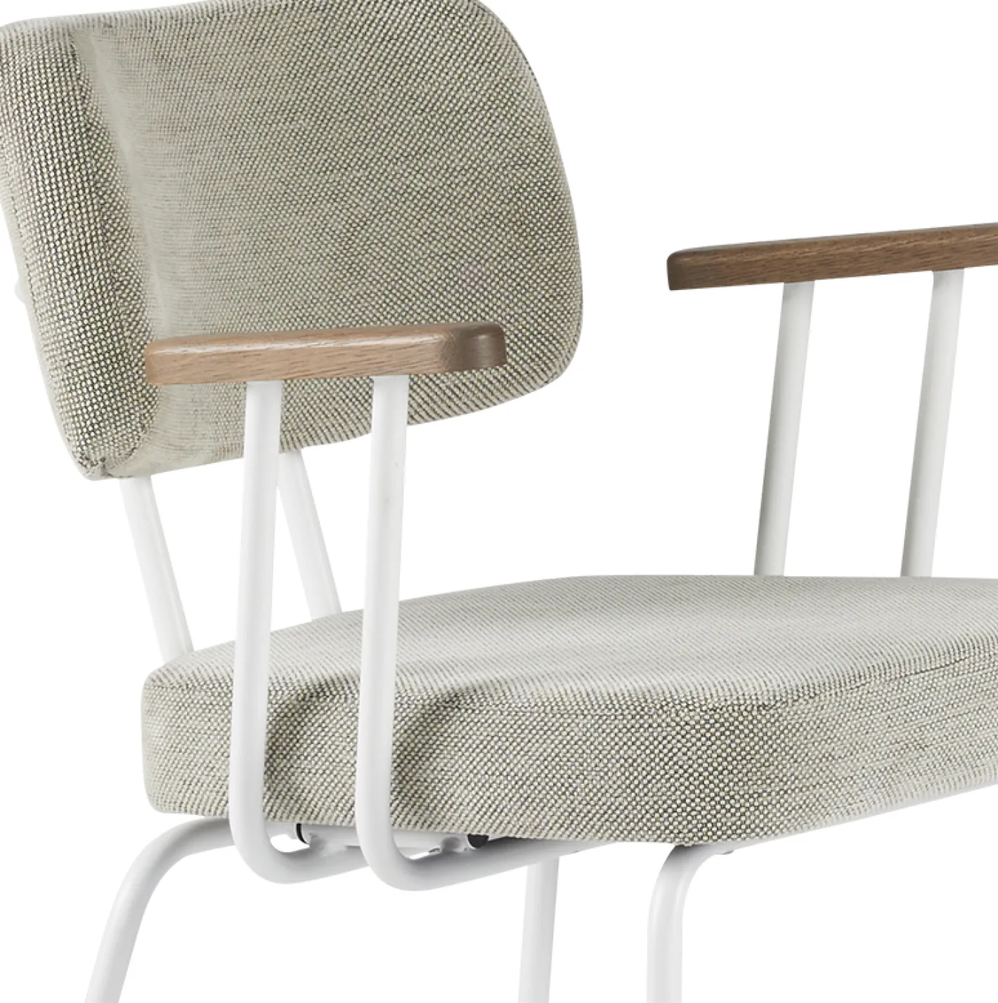 Hot Eijerkamp Collectie Tom Onderstel Wit Armstoel Multigrey, Tabacco