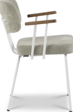 Hot Eijerkamp Collectie Tom Onderstel Wit Armstoel Multigrey, Tabacco