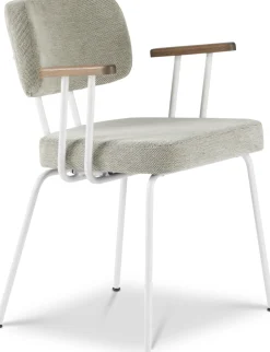 Hot Eijerkamp Collectie Tom Onderstel Wit Armstoel Multigrey, Tabacco