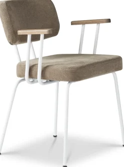 Clearance Eijerkamp Collectie Tom Onderstel Wit Armstoel Brown, Tabacco