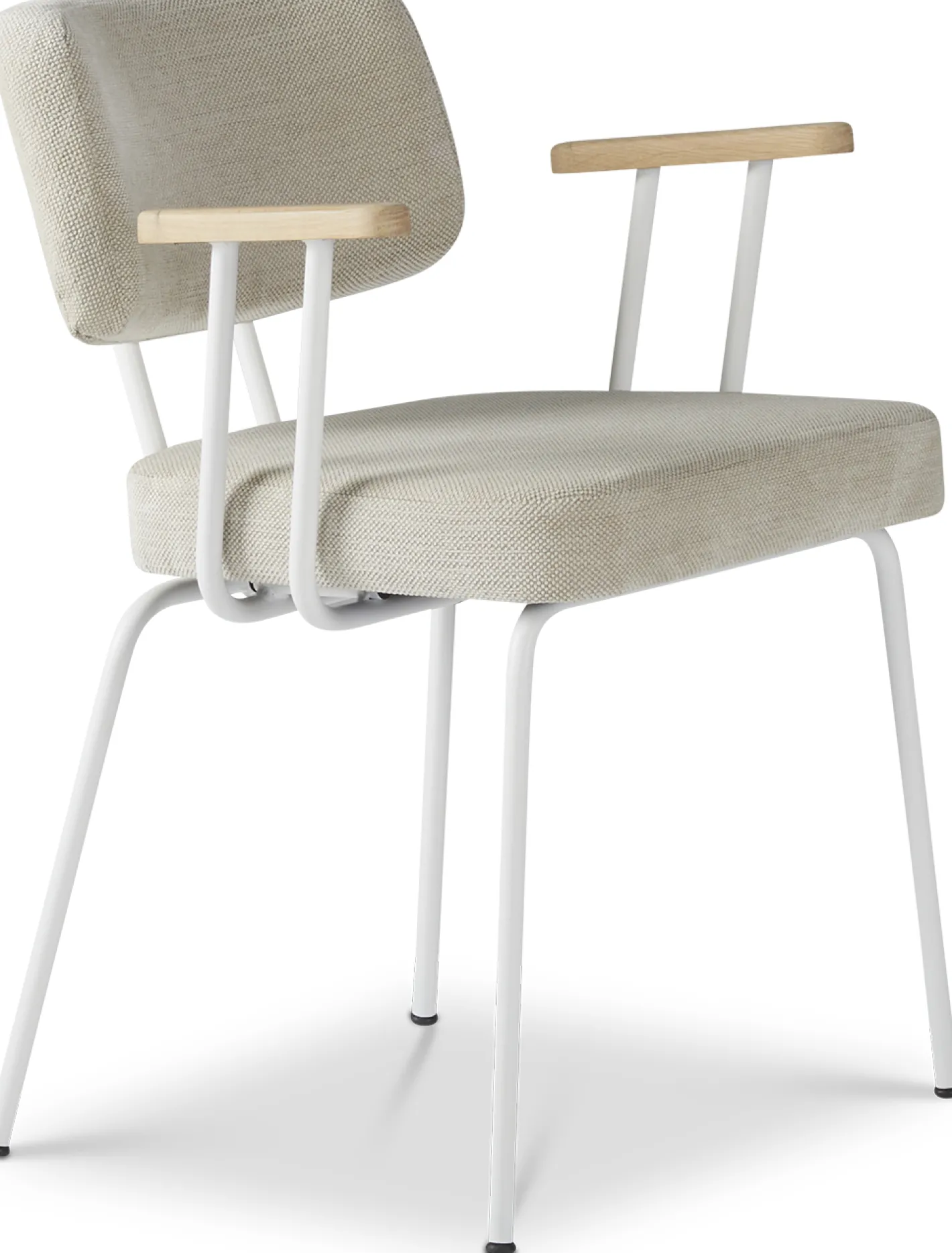 Clearance Eijerkamp Collectie Tom Onderstel Wit Armstoel Natural, Groove
