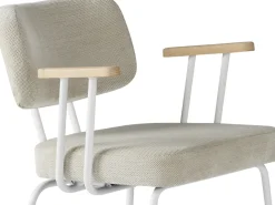 Clearance Eijerkamp Collectie Tom Onderstel Wit Armstoel Natural, Groove