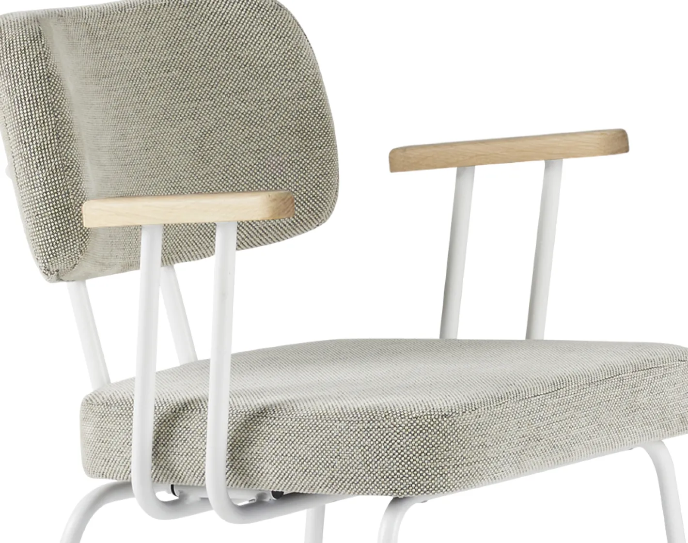 Clearance Eijerkamp Collectie Tom Onderstel Wit Armstoel Multigrey, Groove