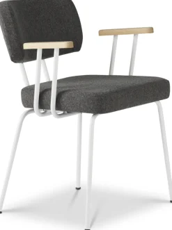 Best Eijerkamp Collectie Tom Onderstel Wit Armstoel Antracite, Groove