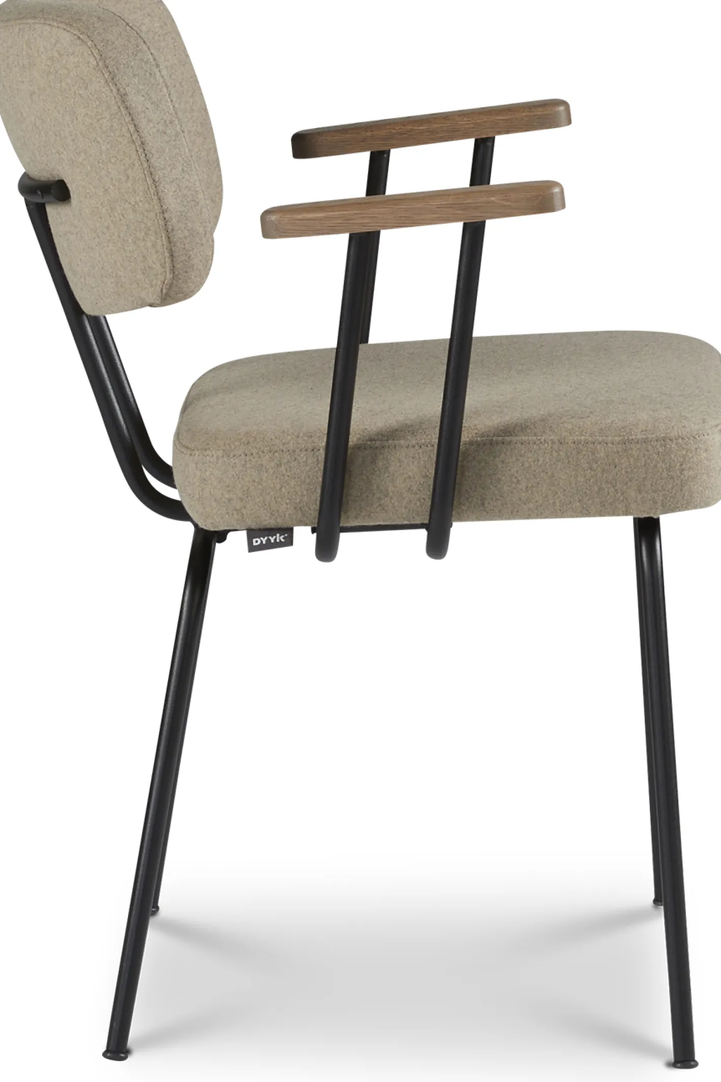 New Eijerkamp Collectie Tom Onderstel Zwart Armstoel Stone, Tabacco