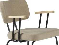 Eijerkamp Collectie Tom Onderstel Zwart Armstoel Stone, Groove