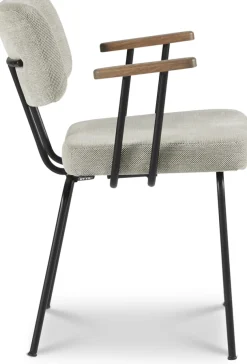 Outlet Eijerkamp Collectie Tom Onderstel Zwart Armstoel Multigrey, Tabacco