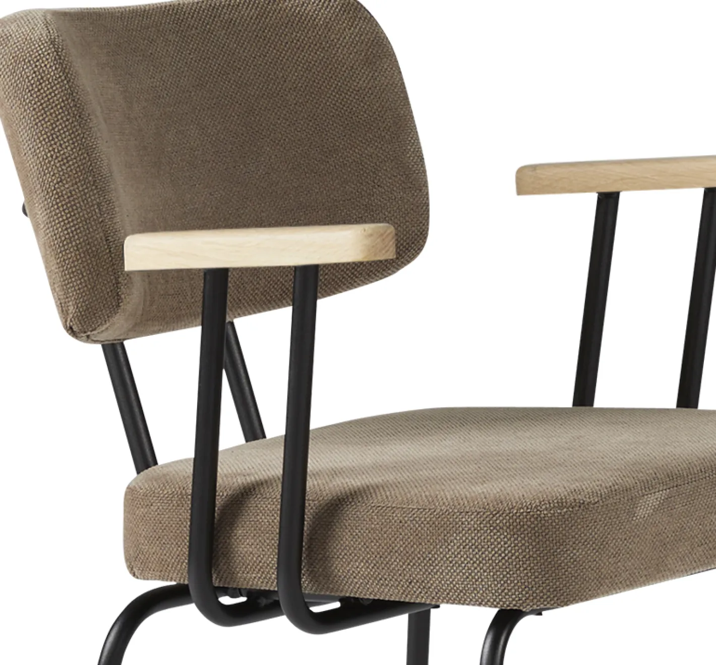 Discount Eijerkamp Collectie Tom Onderstel Zwart Armstoel Brown, Groove