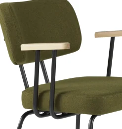 New Eijerkamp Collectie Tom Onderstel Zwart Armstoel Green, Groove