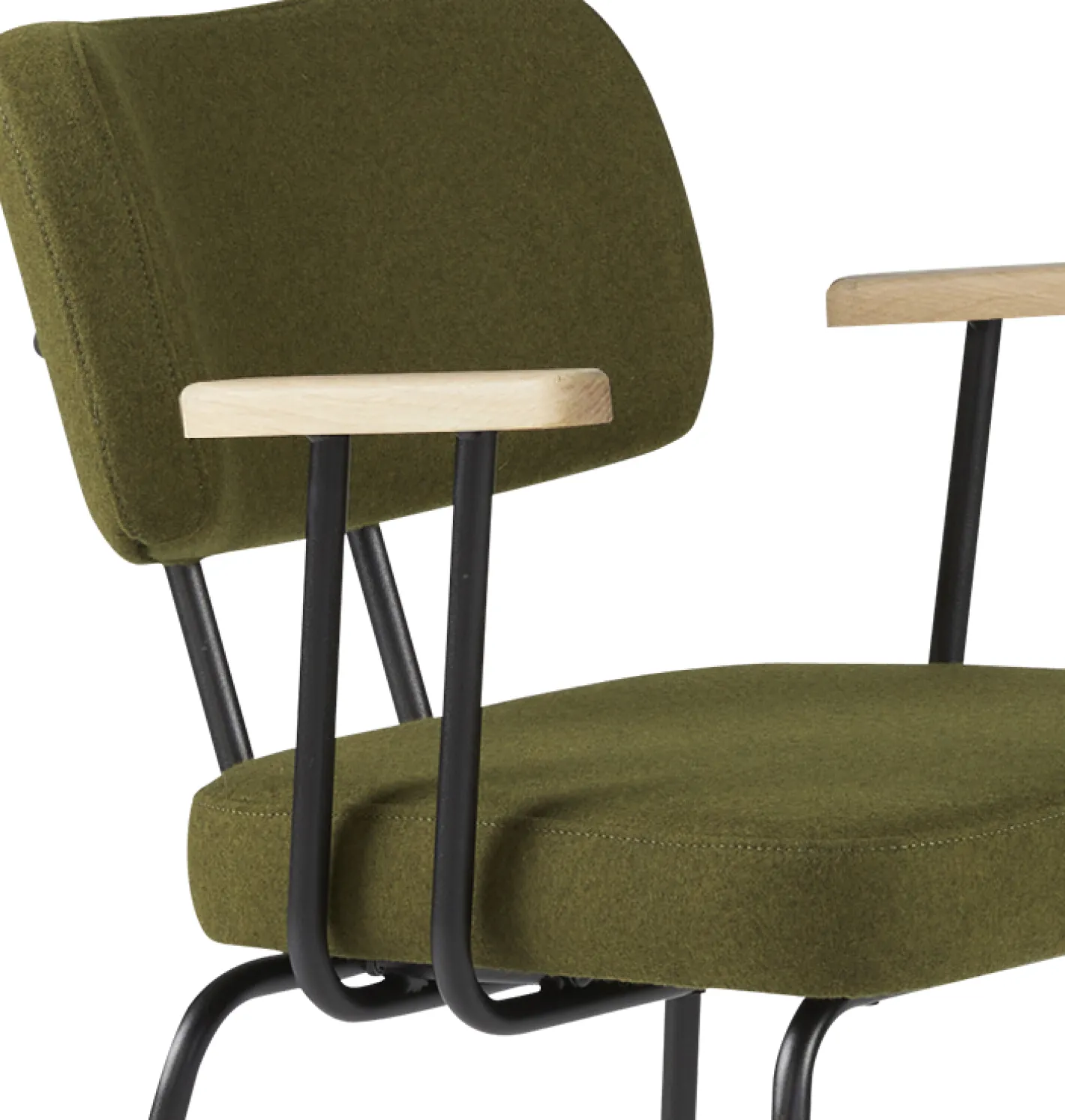 New Eijerkamp Collectie Tom Onderstel Zwart Armstoel Green, Groove