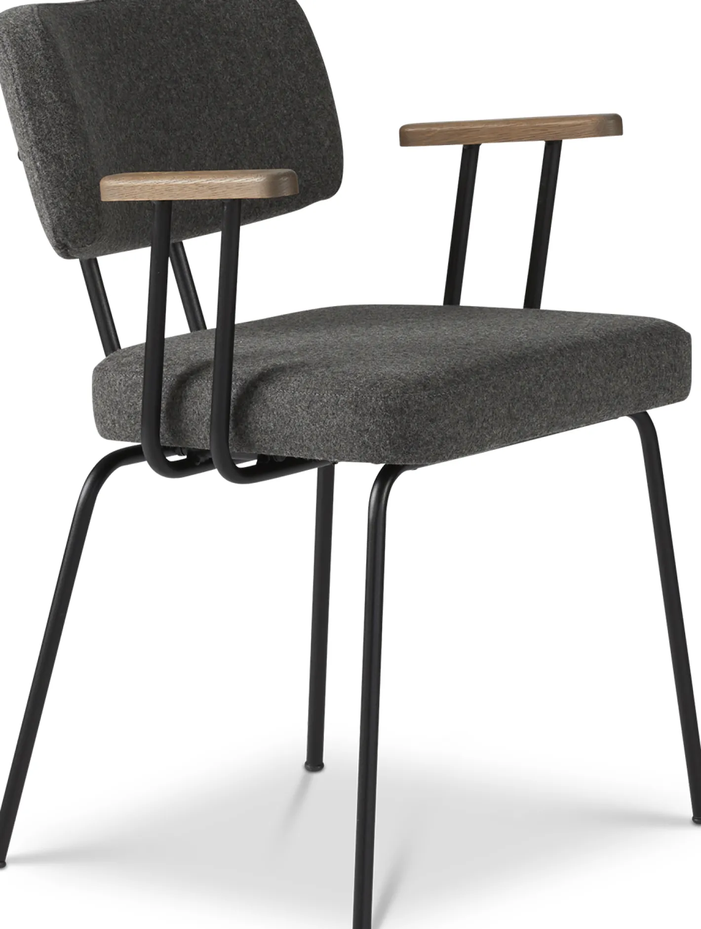 Clearance Eijerkamp Collectie Tom Onderstel Zwart Armstoel Antracite, Tabacco