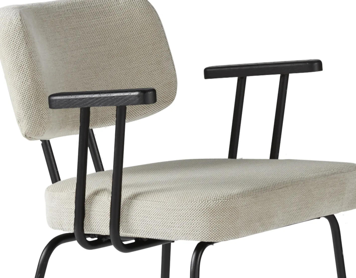 Best Eijerkamp Collectie Tom Onderstel Zwart Armstoel Natural, Antracite