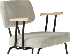 Clearance Eijerkamp Collectie Tom Onderstel Zwart Armstoel Natural, Groove