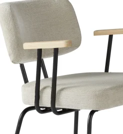 Clearance Eijerkamp Collectie Tom Onderstel Zwart Armstoel Natural, Groove