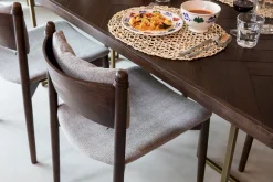 Sale Dutchbone Torrance Eetkamerstoel Brown, Beige