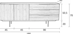 Zuiver Travis Dressoir Walnut