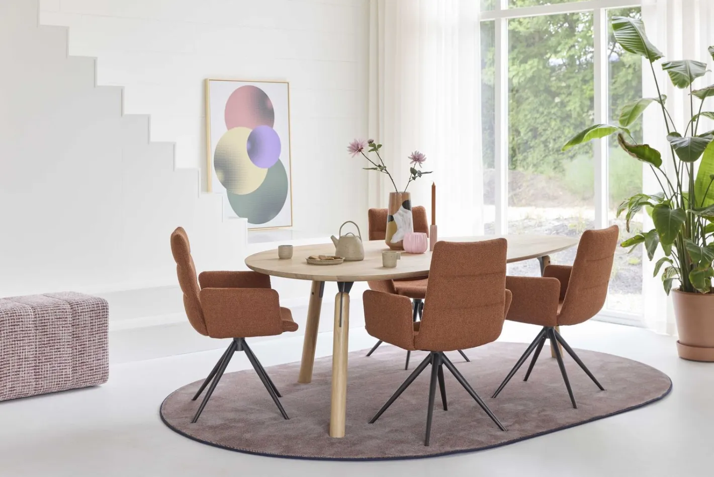 New Bert Plantagie Trinity Eettafel Naturel