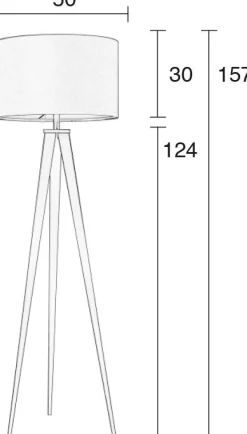 Best Zuiver Tripod Vloerlamp Black