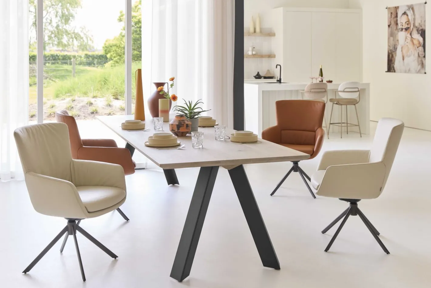 Outlet Bert Plantagie Tristan Eettafel Naturel