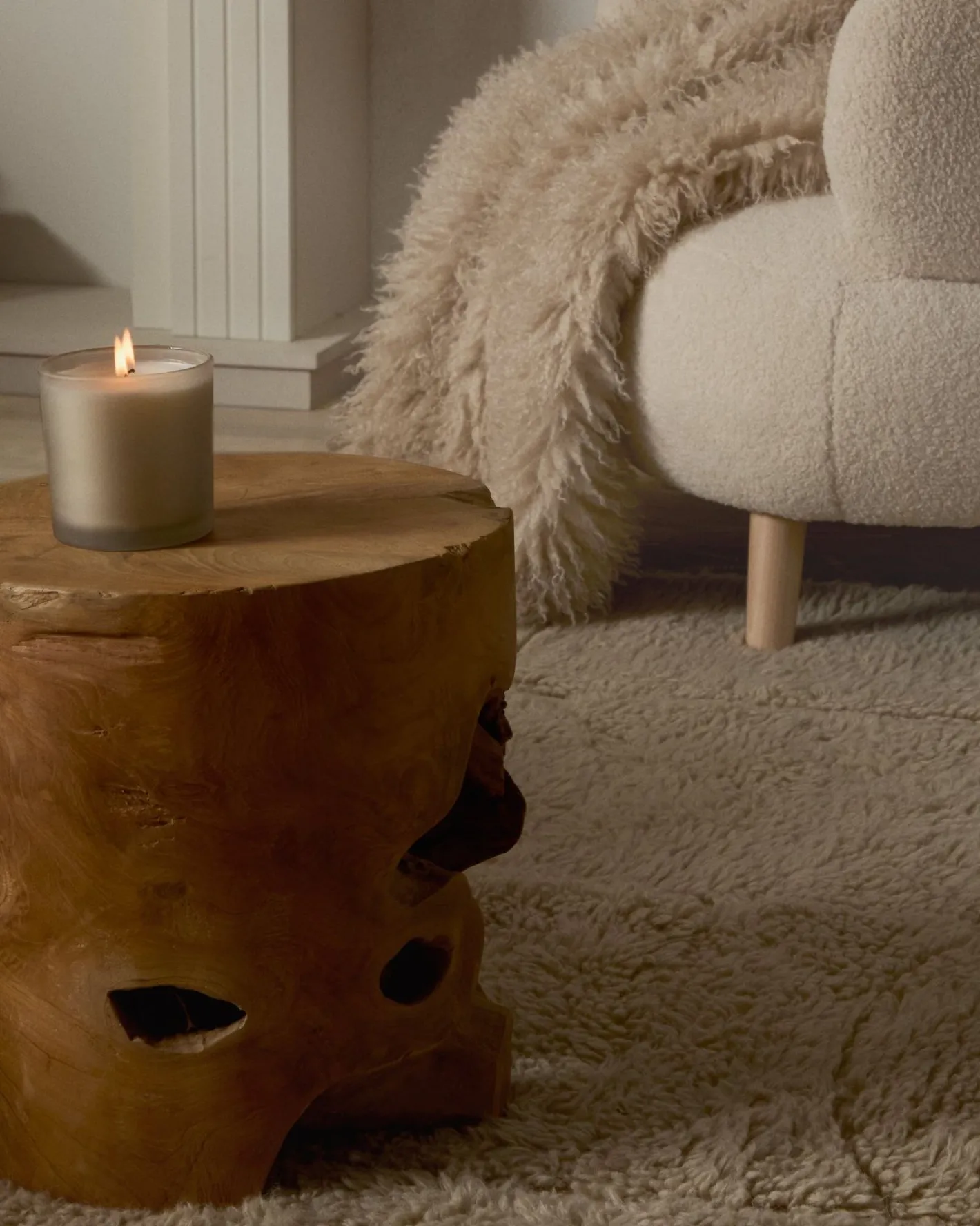 New Kave Home Tropican Bijzettafel Naturel