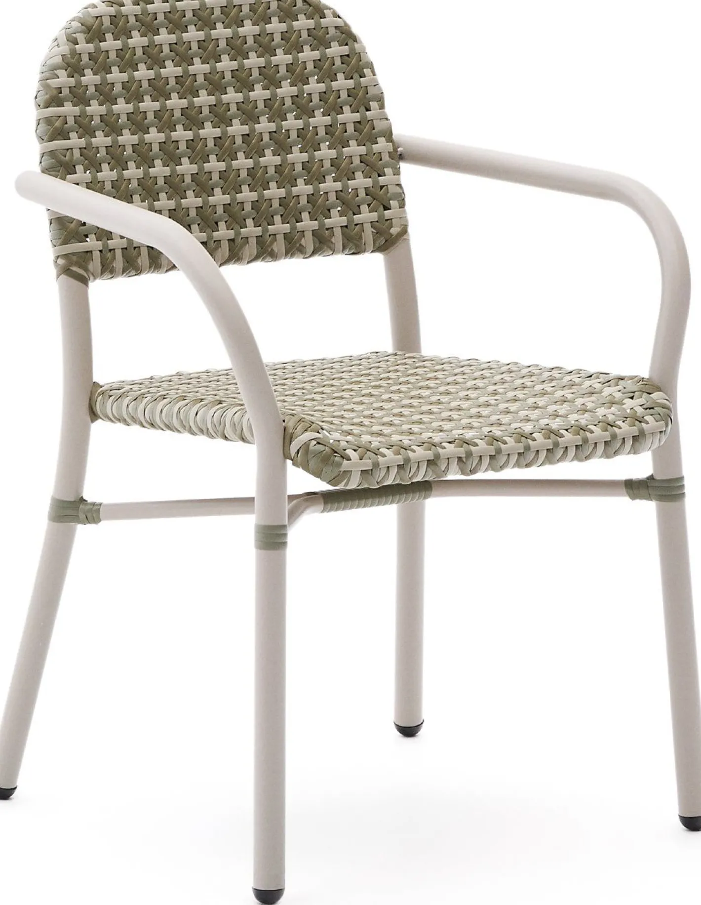 New Kave Home Tuccia Tuinstoel Beige, Groen