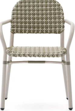 New Kave Home Tuccia Tuinstoel Beige, Groen