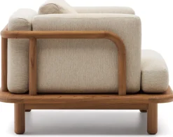 New Kave Home Turqueta Outdoor Fauteuil Bruin, Beige
