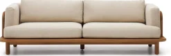 Clearance Kave Home Turqueta Outdoor 3-Zitsbank Bruin, Beige