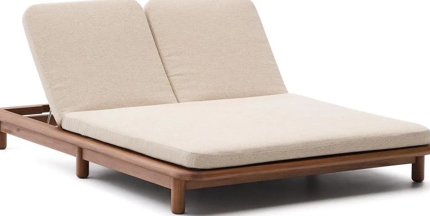 Best Kave Home Turqueta 2-persoons Ligstoel Bruin, Beige