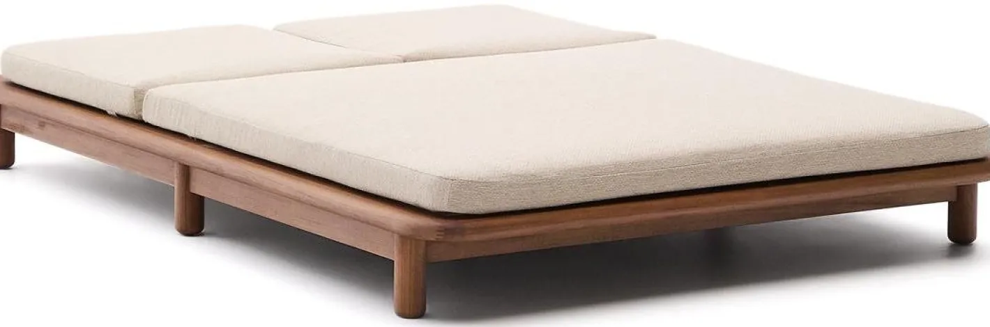 Best Kave Home Turqueta 2-persoons Ligstoel Bruin, Beige