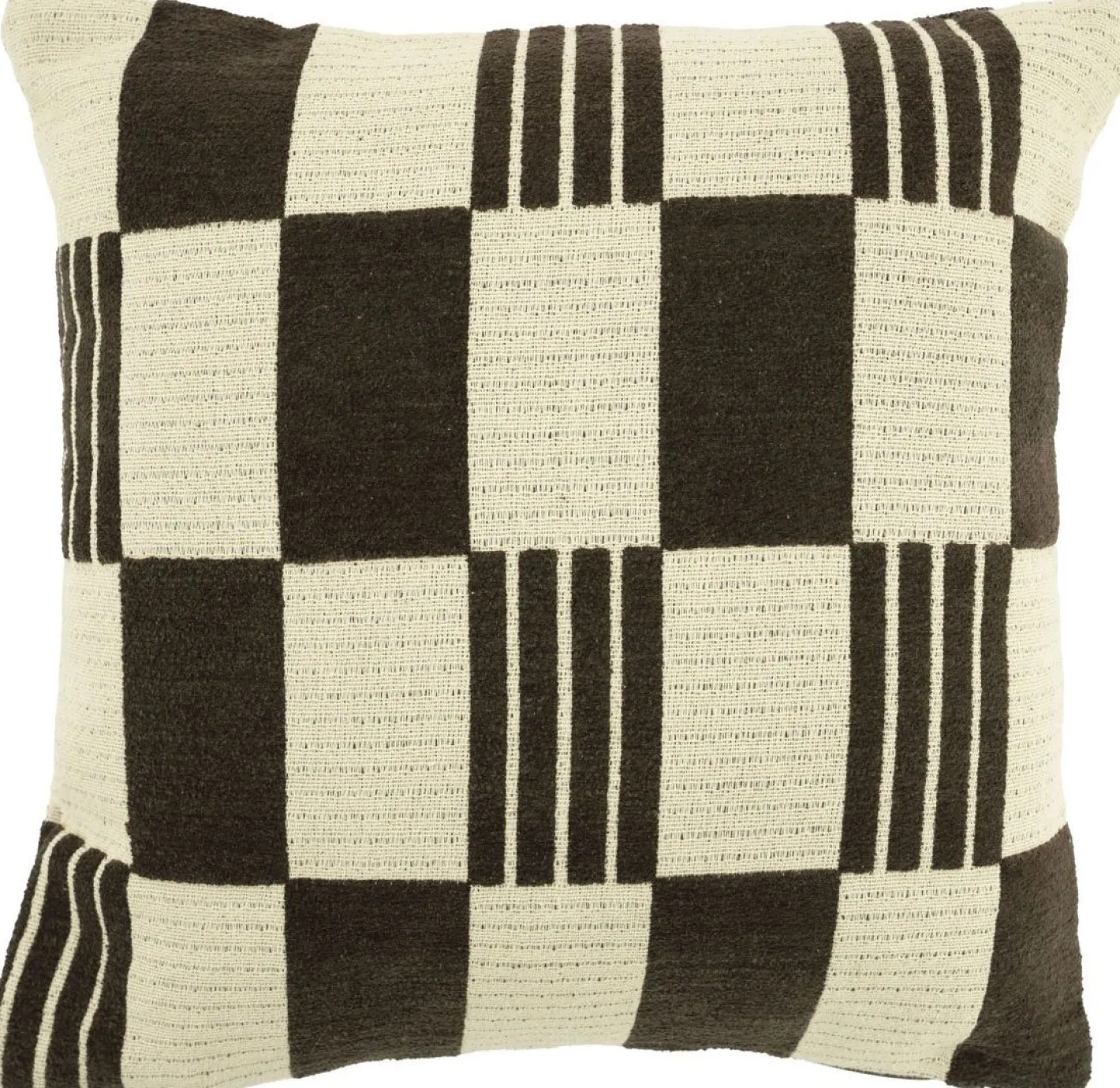 Discount By Boo Twist Vierkant Kussen Brown