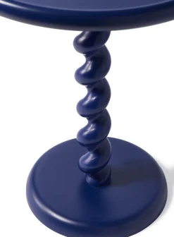 Clearance POLSPOTTEN Twister Bijzettafel Donker Blauw