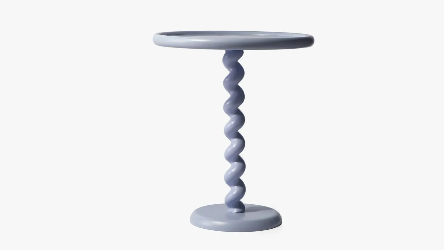 Sale POLSPOTTEN Twister Bijzettafel Licht Blauw