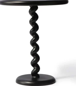 Hot POLSPOTTEN Twister Bijzettafel Zwart