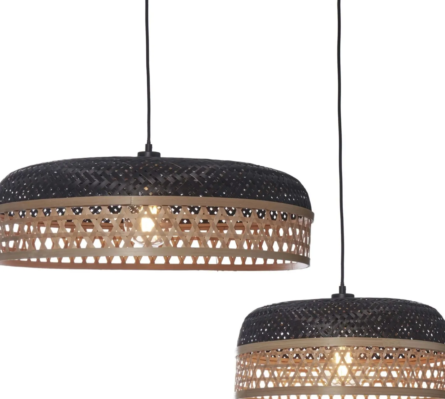 Sale Good&Mojo Ubud Set van 2 Hanglamp Natural, Black