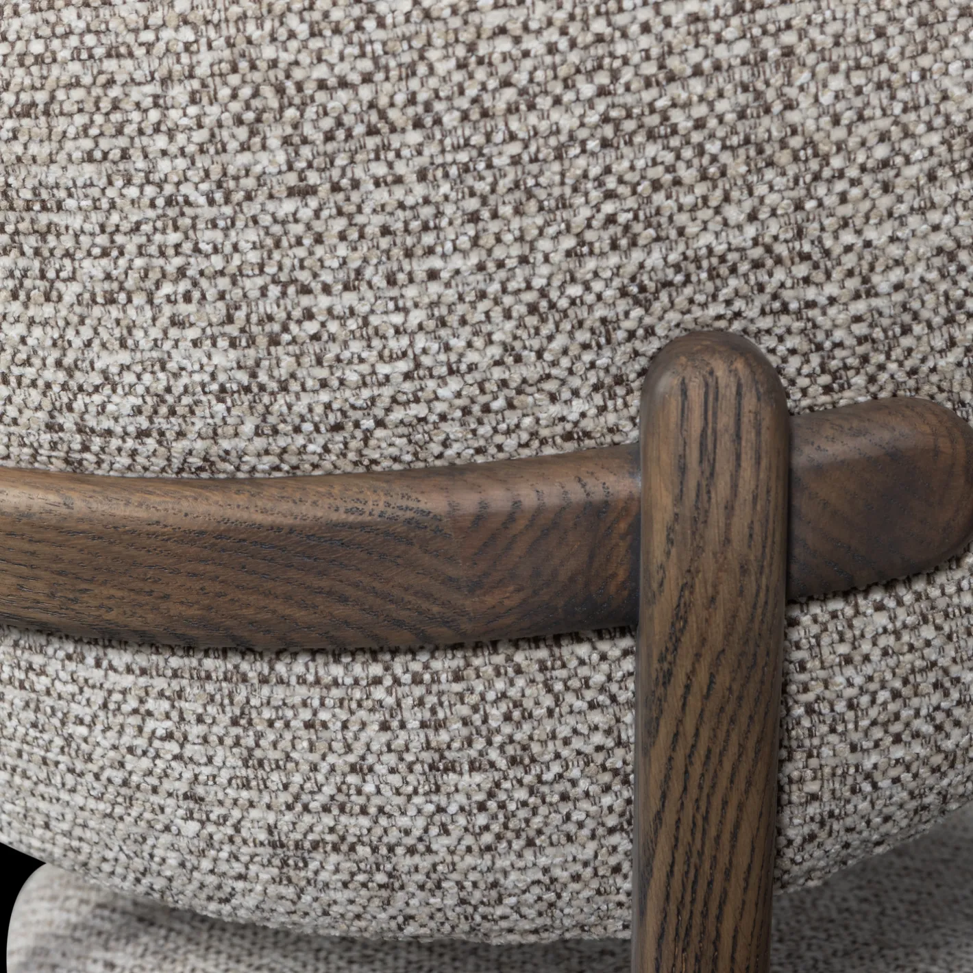 Online WOOOD Udar Eetkamerstoel Dark Brown