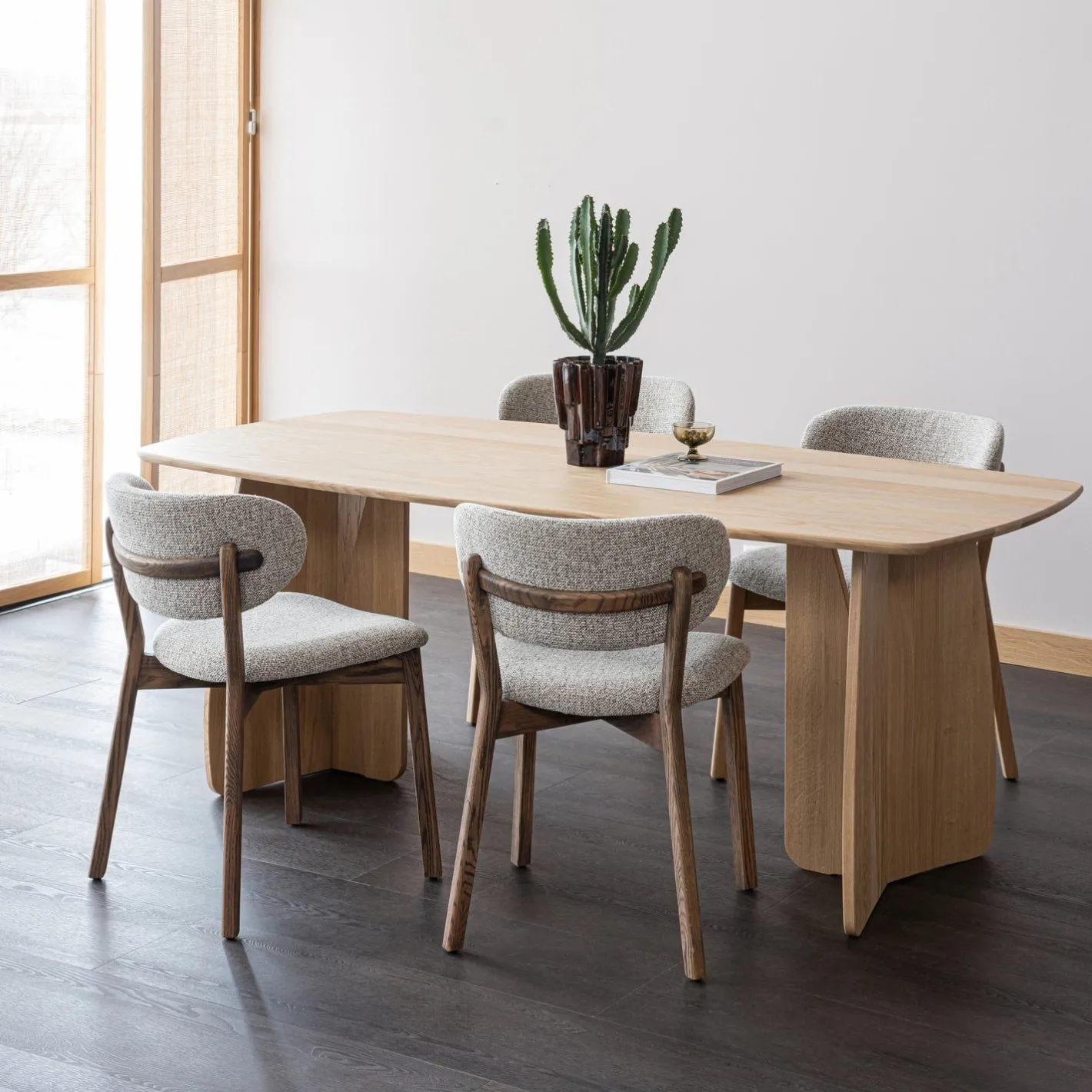 Online WOOOD Udar Eetkamerstoel Dark Brown