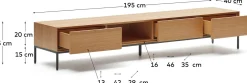 Kave Home Vedrana Tv-meubel Naturel
