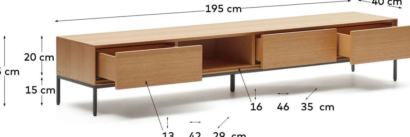 Kave Home Vedrana Tv-meubel Naturel