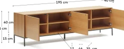 Online Kave Home Vedrana Tv-meubel Bruin