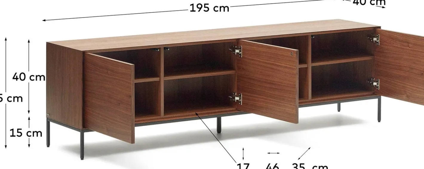 Clearance Kave Home Vedrana Tv-meubel Bruin