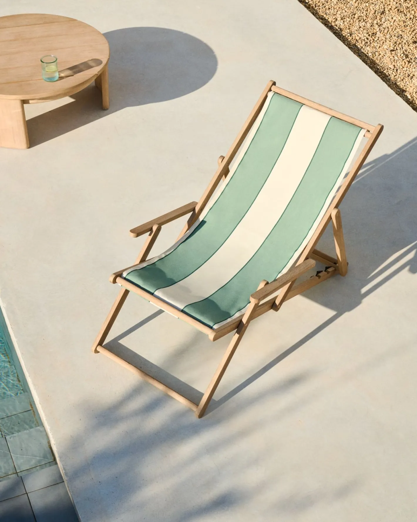 Online Kave Home Vilara Strandstoel Beige, Groen
